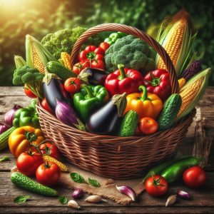 Grand panier de légumes